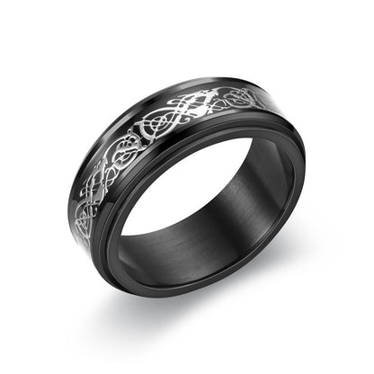 Personality Ring Titanium Steel Hip Hop Simplicity