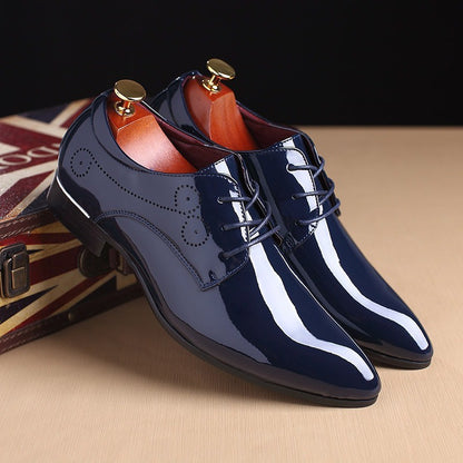 Men Leather Shoes Men Business Casual Dress Shoes Business Casual Leather Shoes Slip-on Black Driving Shoe For Men