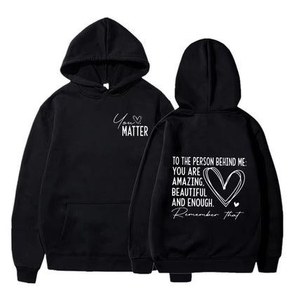 Spring And Autumn Casual Fashion Love Letter Loose Men's And Women's Hoodie