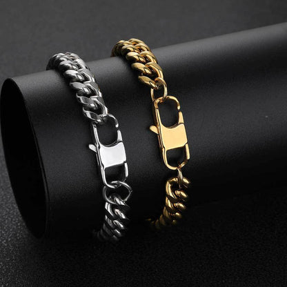 Round Grinding Encryption Hip Hop Titanium Steel Bracelet Jeans Button