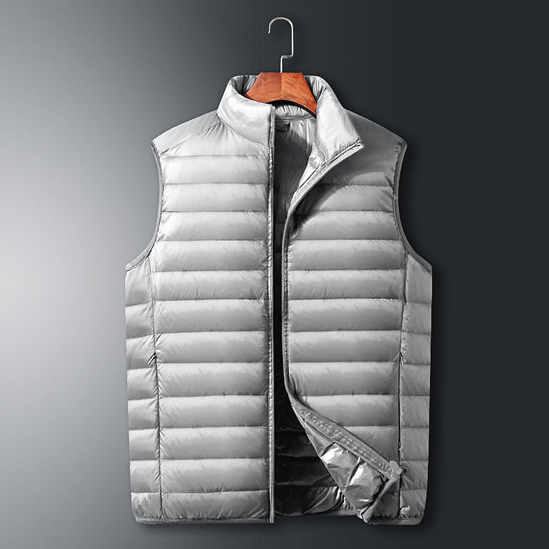 Men's And Women's Vest Coat Short Light Vest Stand Collar Top