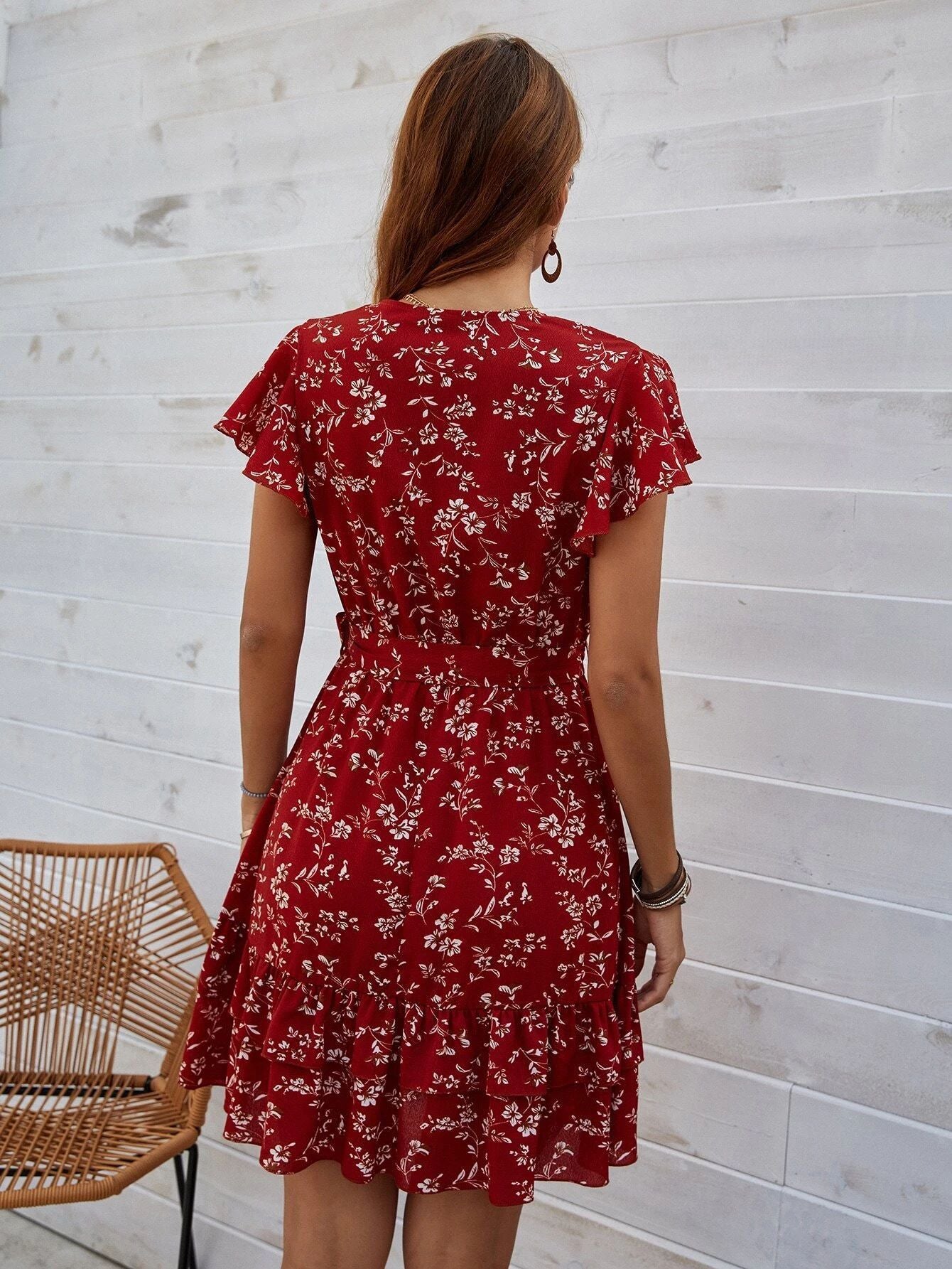 European And American Printing Best-selling Dress